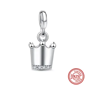 Pandora Charms for Women, Silber Sterling 925, nur Rand Link -Ohrring -Armbänder, DIY -Schmuck, Geburtstagsgeschenke, Original 10 Hauptverkäufe Pandora Ohrring - №8