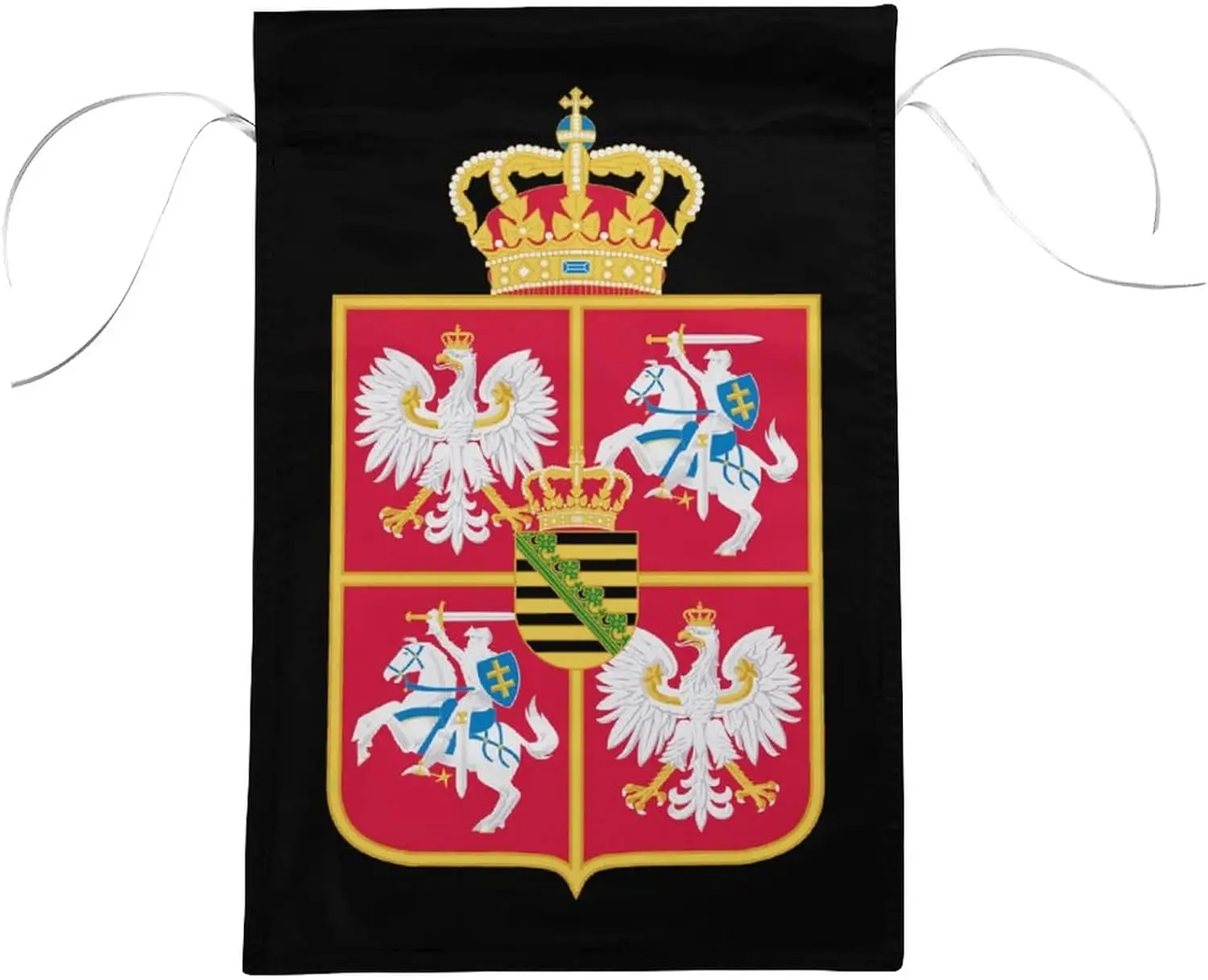 Polish Lithuanian Commonwealth Welcome Garden Flags Yard Flags 12x18 Double Sided Vertical Small Funny Decoration for Outdoor Ho