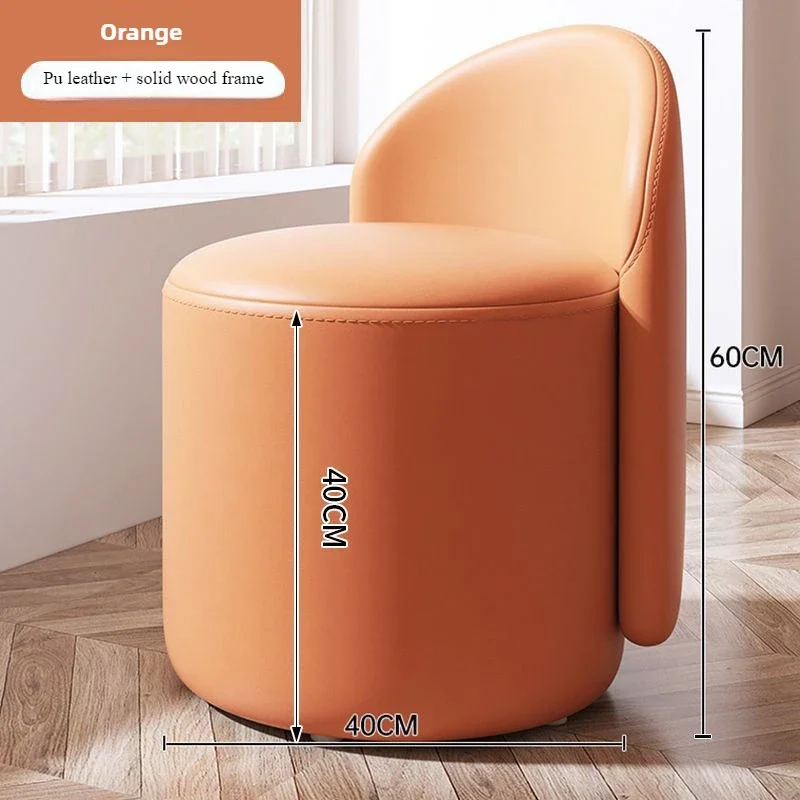 Stools for home use, living room, shoe changing, sofa, backrest, footstool, low stool, bedroom, pedestal, door, round stool