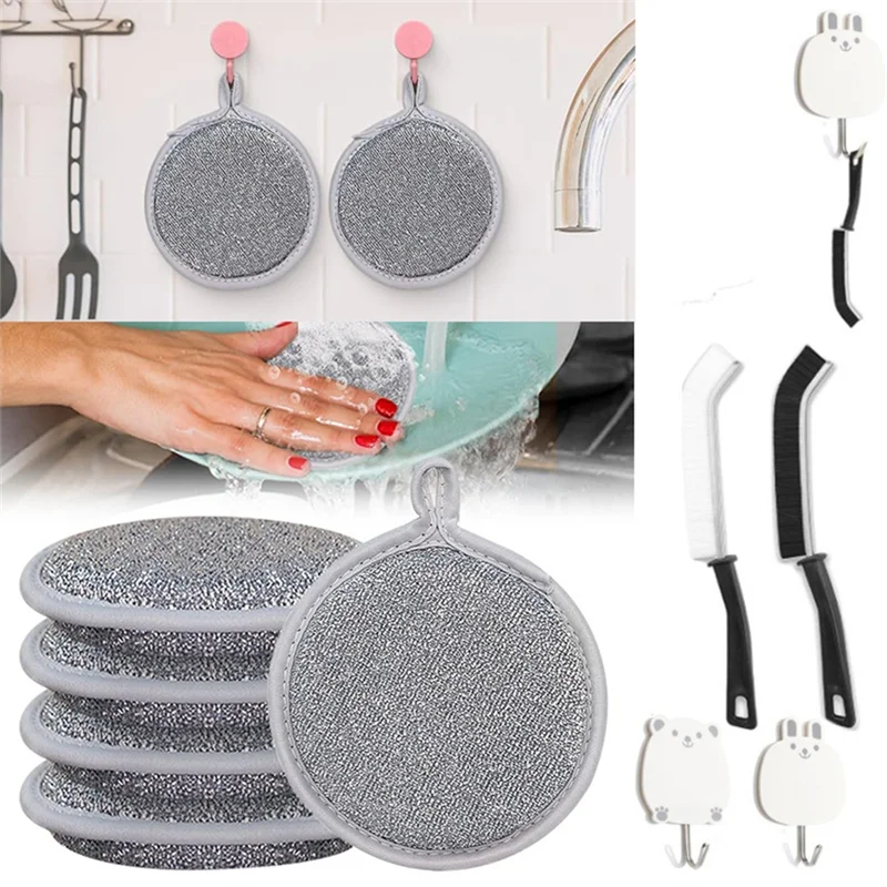 Multipurpose Wire Dish Washing Rags, 2024, The Latest Multi-Purpose Wire Tableware Cover, Is Used For Wet And Dry-B51B