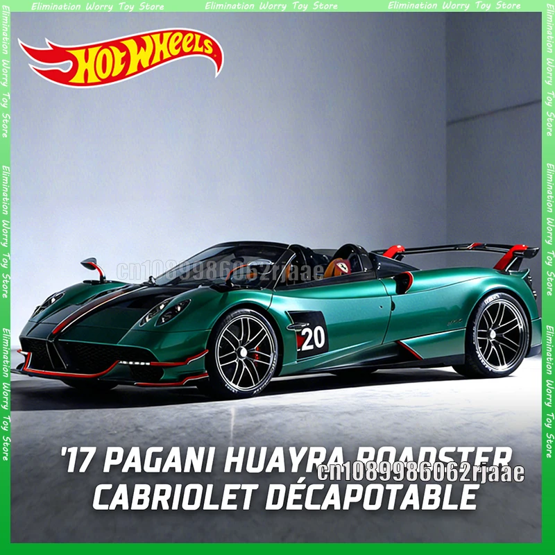 

Hot Wheels '17 Pagani Huayra Roadster Diecast Alloy Car Model 26E Batch 1:64 Scale Simulation Toy Vehicle For Car Collectors