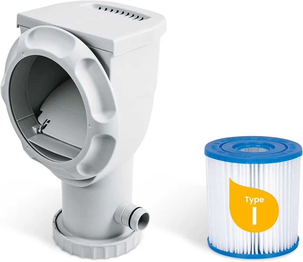 8' x 30" rundes oberirdisches Schwimmbad-Set mit 2-in-1-Filterpumpe – einfache Einrichtung für den Fu im Hinterhof