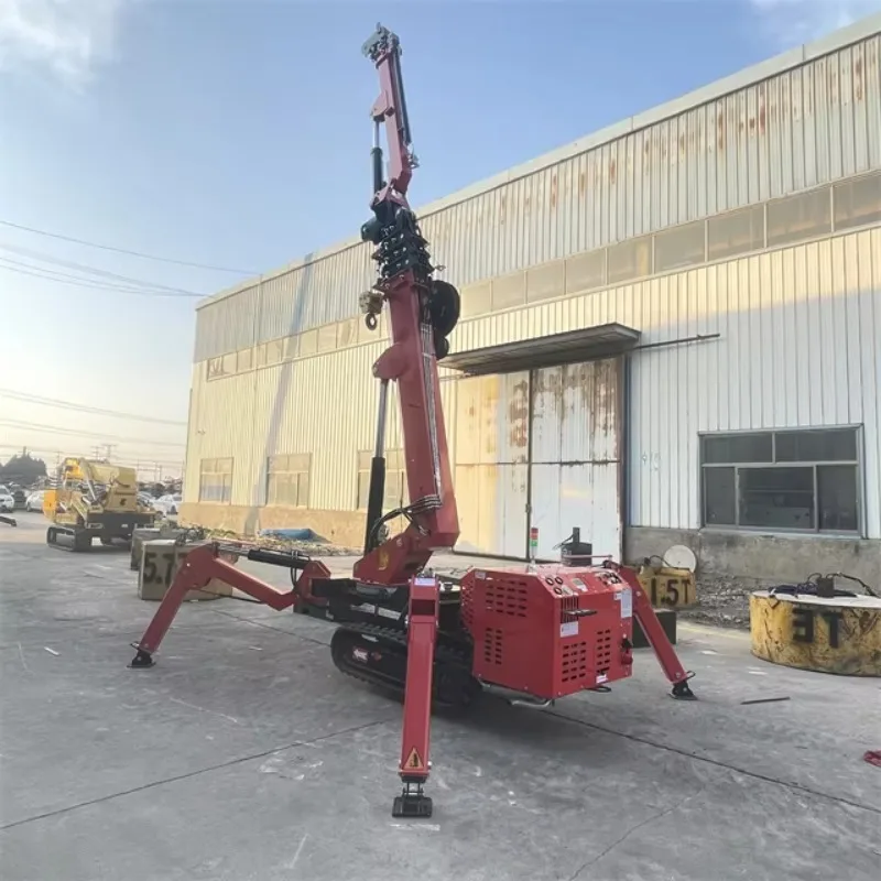 CE Certified 5 Ton Compact Track Crane Spider Hydraulic Mobile Hoist For Narrow Working Environments Construction Site