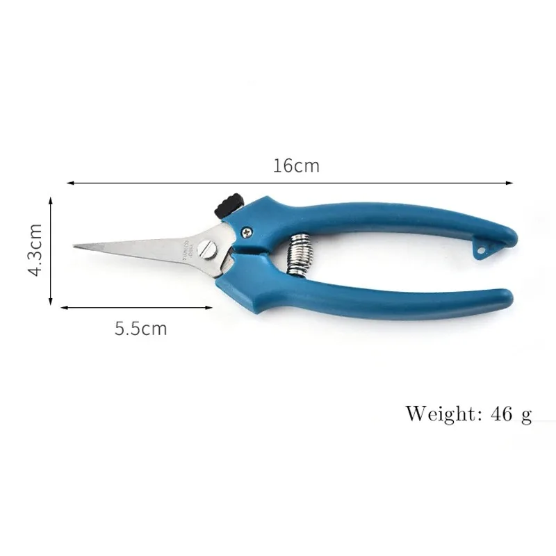 Professional Garden Pruner Shears with Scissor Design Industrial Grade Fruit Pruner with Plastic Handle
