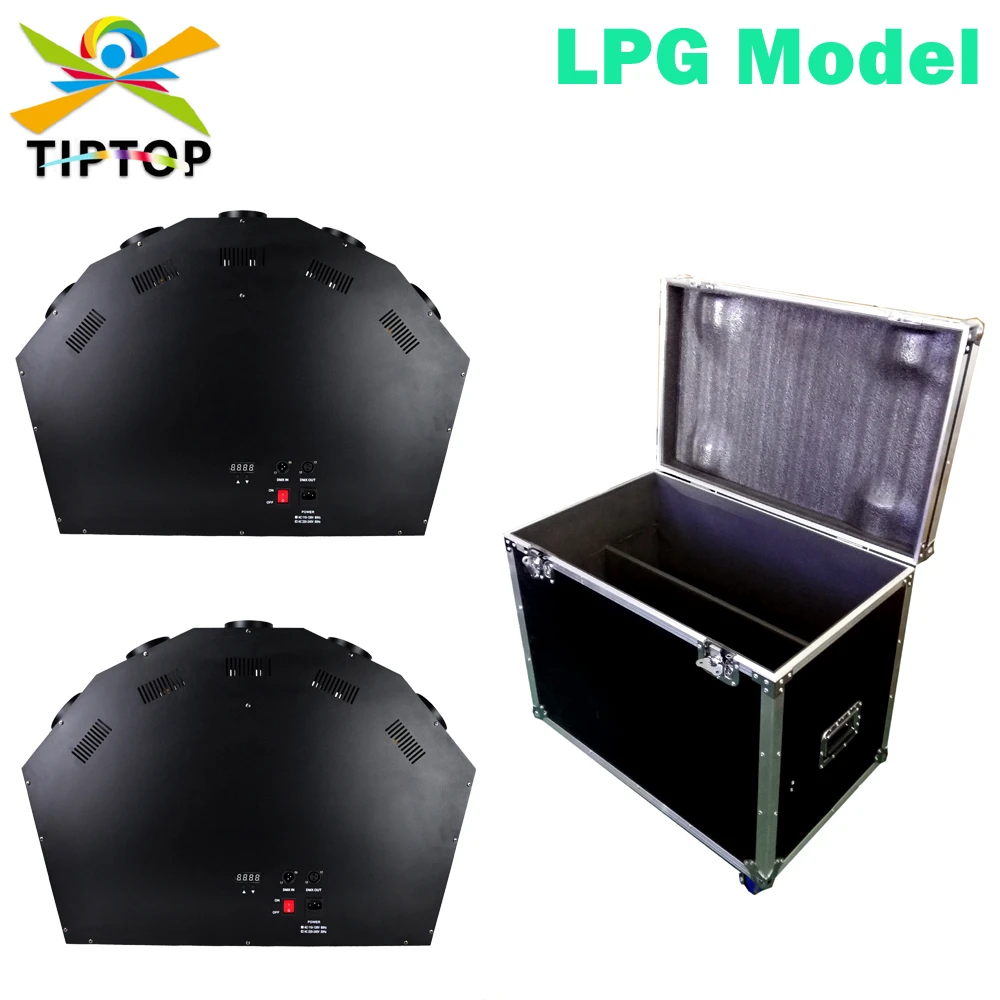 

2IN1 Flightcase Pack 5 Nozzle LPG Stage Effect Fire Projector DMX Flame Machine Individual Spray Head DMX Control Auto Fire Ball