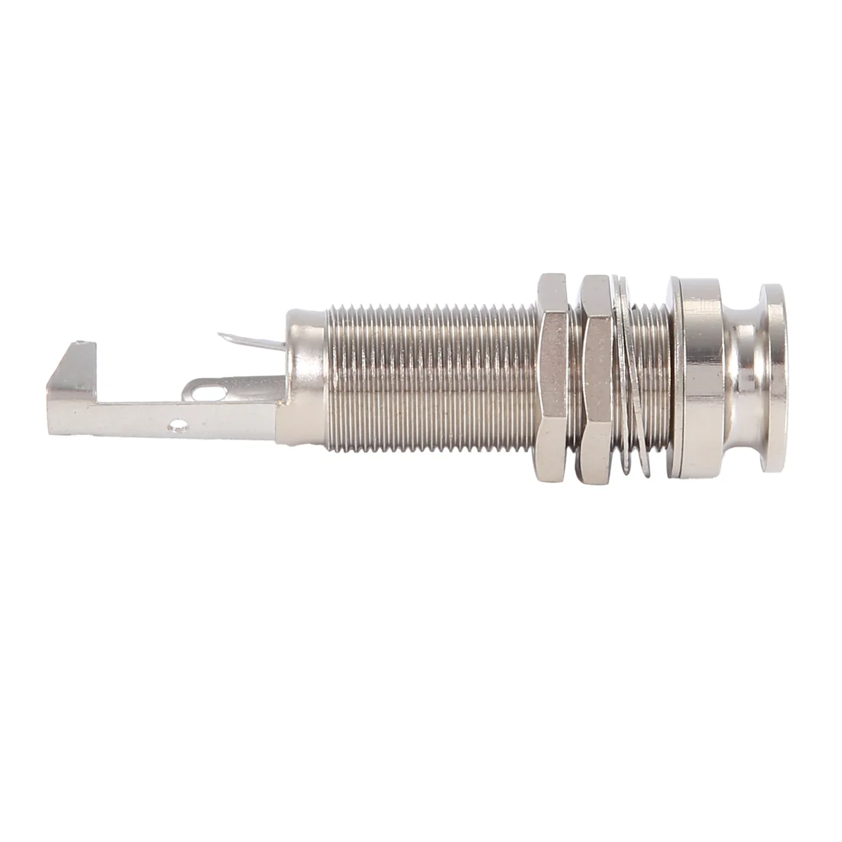 A010 A1347 1 Piece Guitar Bass End Pin Output Jack 1/4 inch Mono or Stereo Applications Silver
