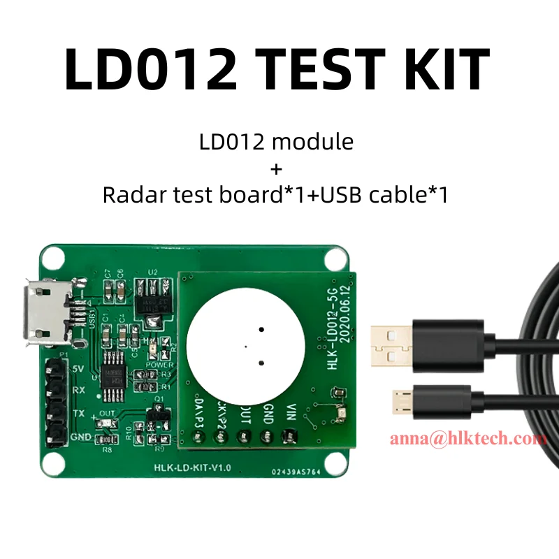 Il trasporto Libero 2 pz HLK-LD012-5G ultra-bassa potenza 5.8G sensore radar consumo di energia generale interruttore modulo sensore
