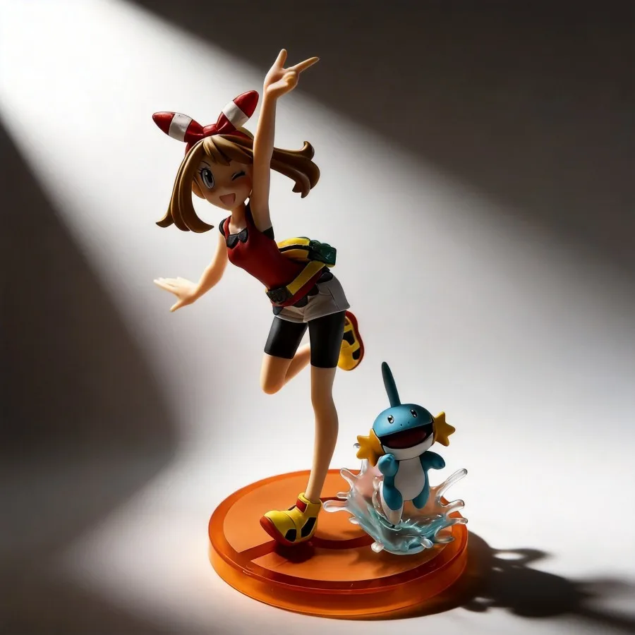 

Pokémon Anime Figure May's Mudkip Collectible Model Toy 20cm Desktop Decoration Gift for Fans
