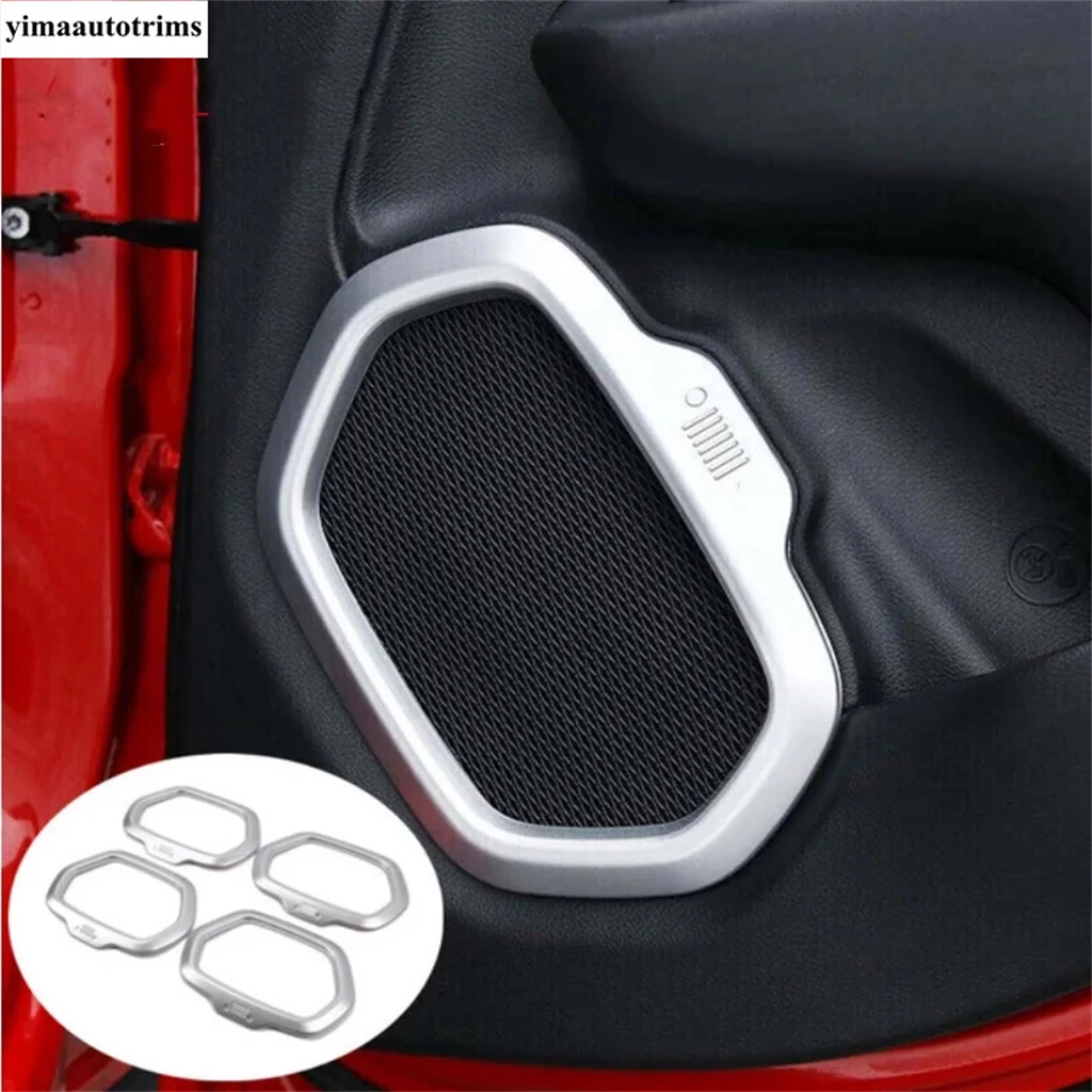 For Jeep Renegade 2015 - 2023 Accessories Air AC Outlet Vent / Shift Gear Water Cup / Door Speaker / Navigation Frame Cover Trim