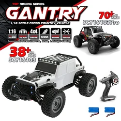 SCY16103 1/16 Rc Car Off Road 4x4 Brushless 70km/h 4WD 2.4G Wodoodporny zdalnie sterowany driftowy ciężarówka wspinaczkowa Prezenty dla dorosłych dzieci