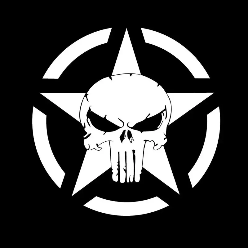 

Reflective Pentagram Skull Bodywork Custom Stickers on Motorcycle Exterior Parts Products Personality car Accessories Sticker