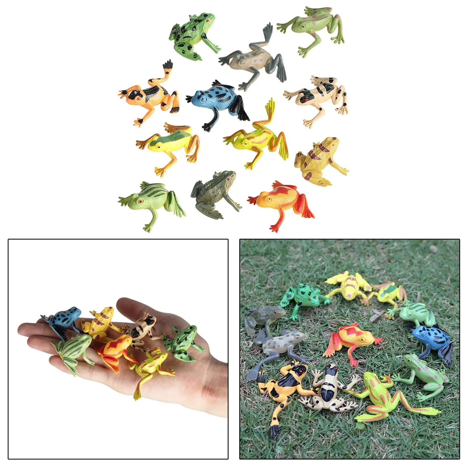 4x simpatici modelli di animali biologia scienza giocattoli figurine di animali per bambini piccoli