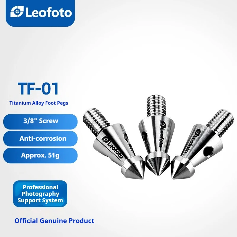 

Leofoto TF-01 Шипы из титанового сплава Винт для штатива 3/8 дюйма Аксессуары для штатива