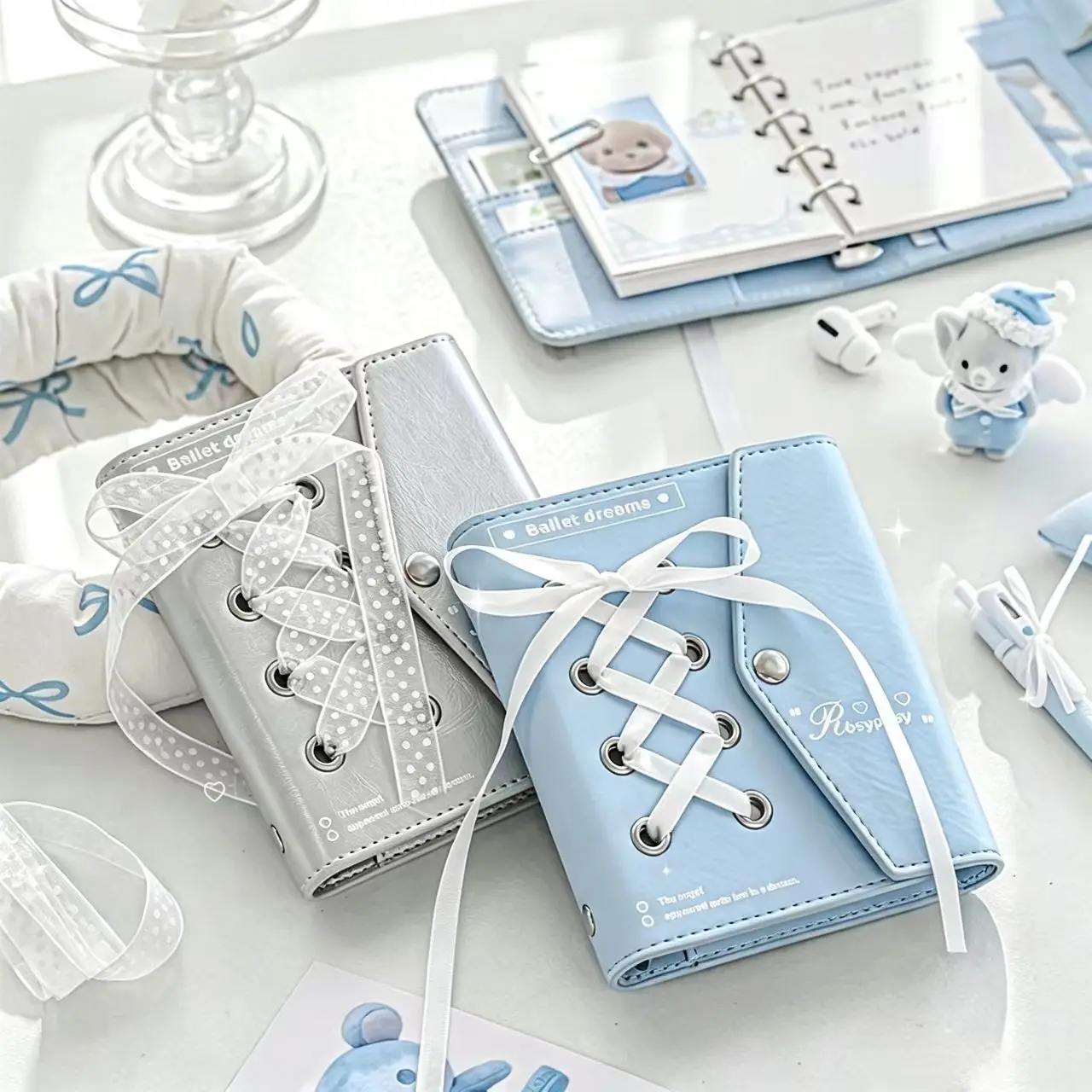 New Girl's Heart Envelope Leather Pain Notebook Portable Card Storage Account Notebook High Beauty Ins Style Holiday Gift