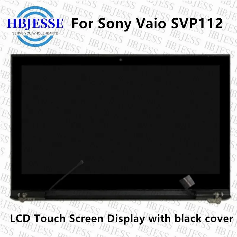 Original 11.6” For Sony Vaio PRO 11 SVP112 SVP112A VVX11F009G00 LCD Touch Screen Display with black cover Complete Assembly