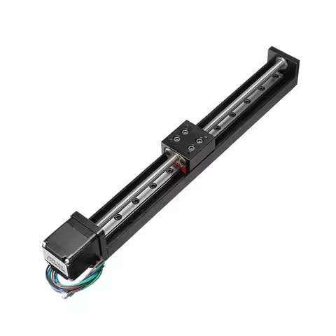 YunDuan T-type Motorized Linear Rail Stage Mini CNC Sliding Table X Y Z Axis Motor Linear Guide Rail Slide Table 50-300mm Stroke
