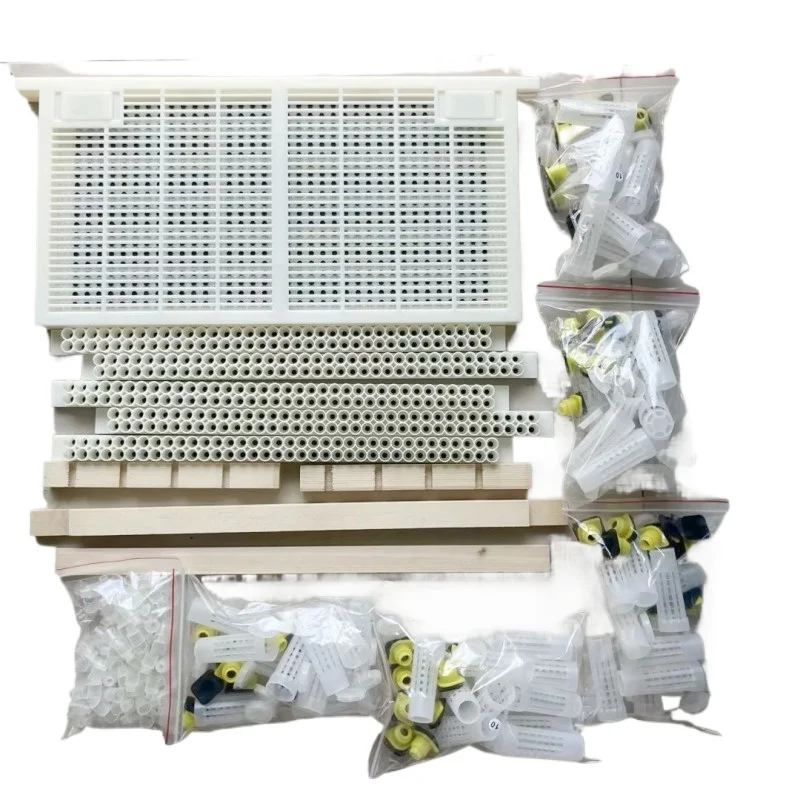 No-Moving Larvae Royal Jelly Frame, Italian Bee Queen Rearing Kit, Queen Excluder, Cell Bar Base, Pierced Royal Jelly Frame
