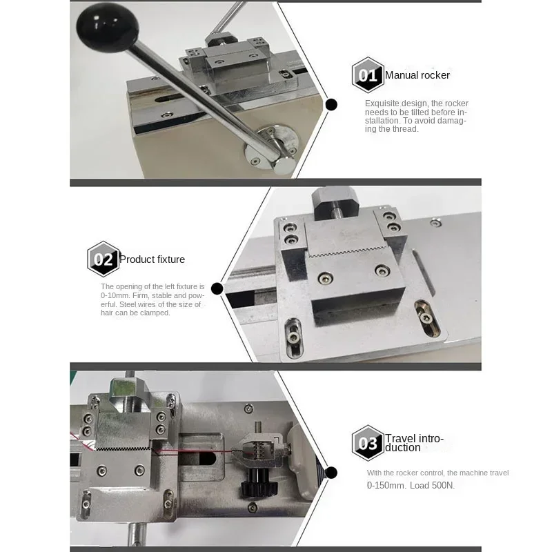 cross-borderHot salesHigh precision push-pull force meter horizontal test frame wire harness pull-out terminal pull-out force te