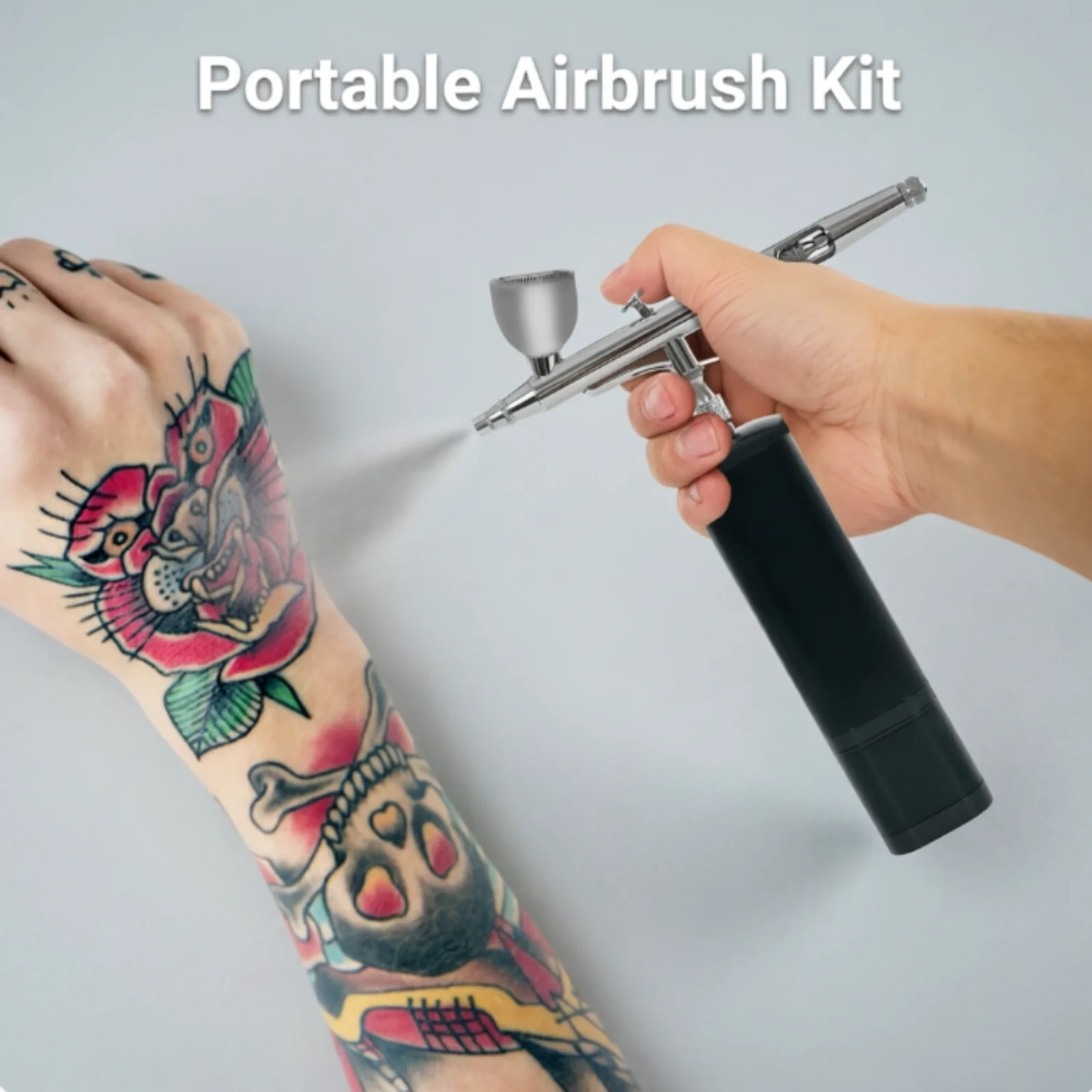 

Portable Airbrush Kit Airbrush Gun Kit Airbrush Kit Compressor Battery Operated Compact Design Easyuse Ideal Spray Painting