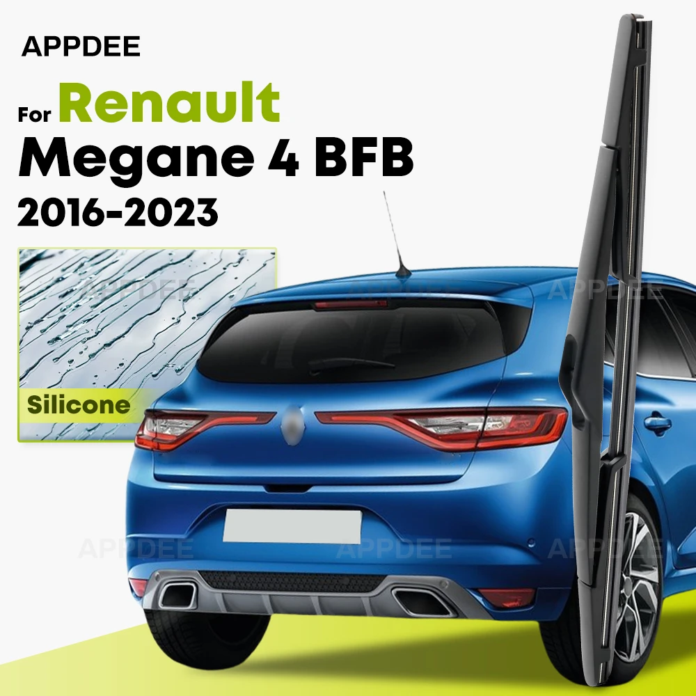 

Silicone Rear Wiper For Renault Mégane Megane 4 BFB Grandtour Hatchback 2016-2023 coated windshield wiper blade 9" Rear Window