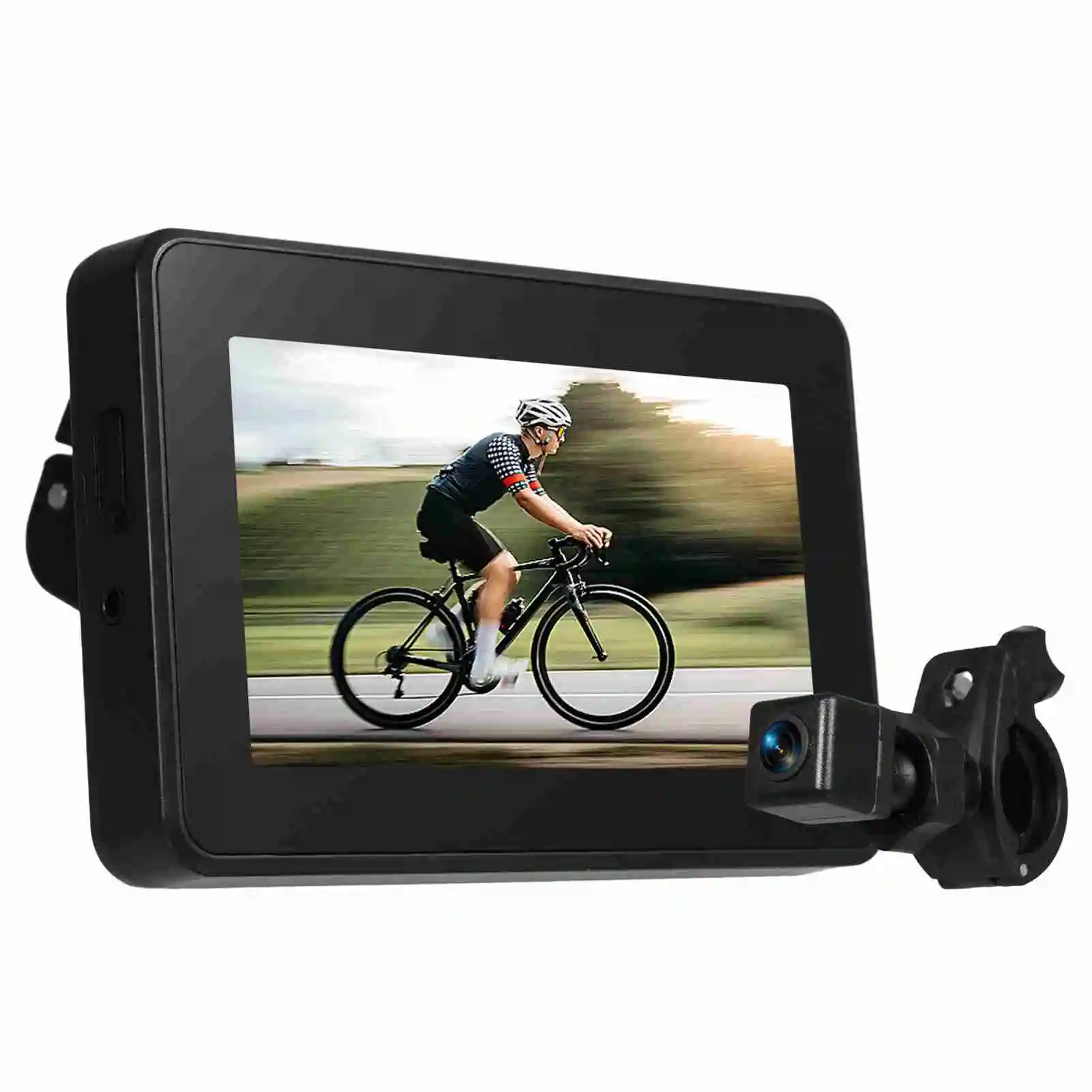 

Bike Rear View Camera 1080P 4.3in HD Display Screen Rear View Camera for Mountain Bike Bike Rear View Mirror Camera