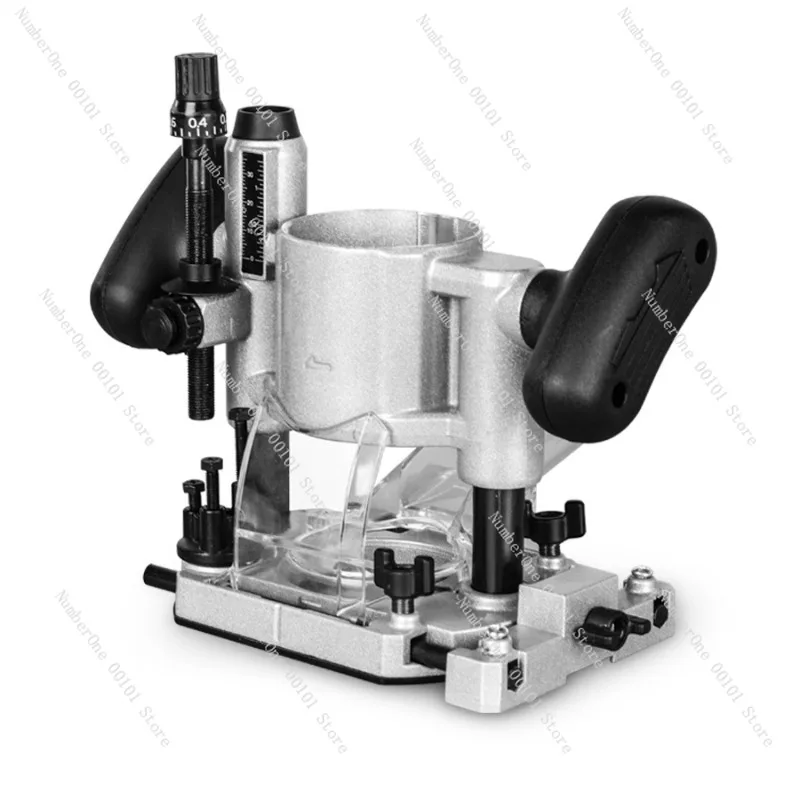 Woodworking Trimmer Router Base Aluminum Fixed Milling Base for Laminate Trimmer Electric Bakelite Router Seat Dust Collection