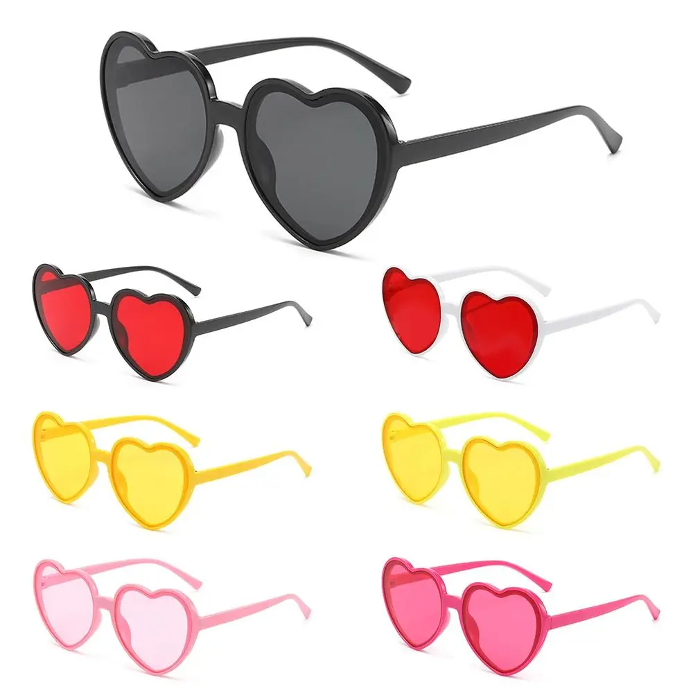 

Cute UV400 Protection Heart-Shaped Sunglasses Halloween Summer Heart Sunglasses Cosplay Women's Accessories for Women