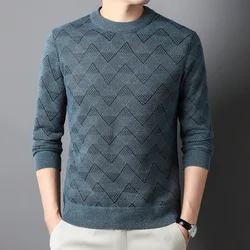 New Men's Casual Pullover Fashion Sweater Autumn and Winter Warm Top