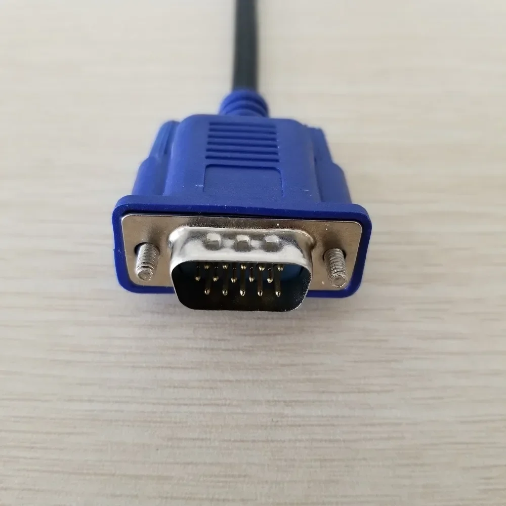 Macho para macho VGA cabo monitor, vídeo curto cabo, 3 + 5, 15Pin, 50cm