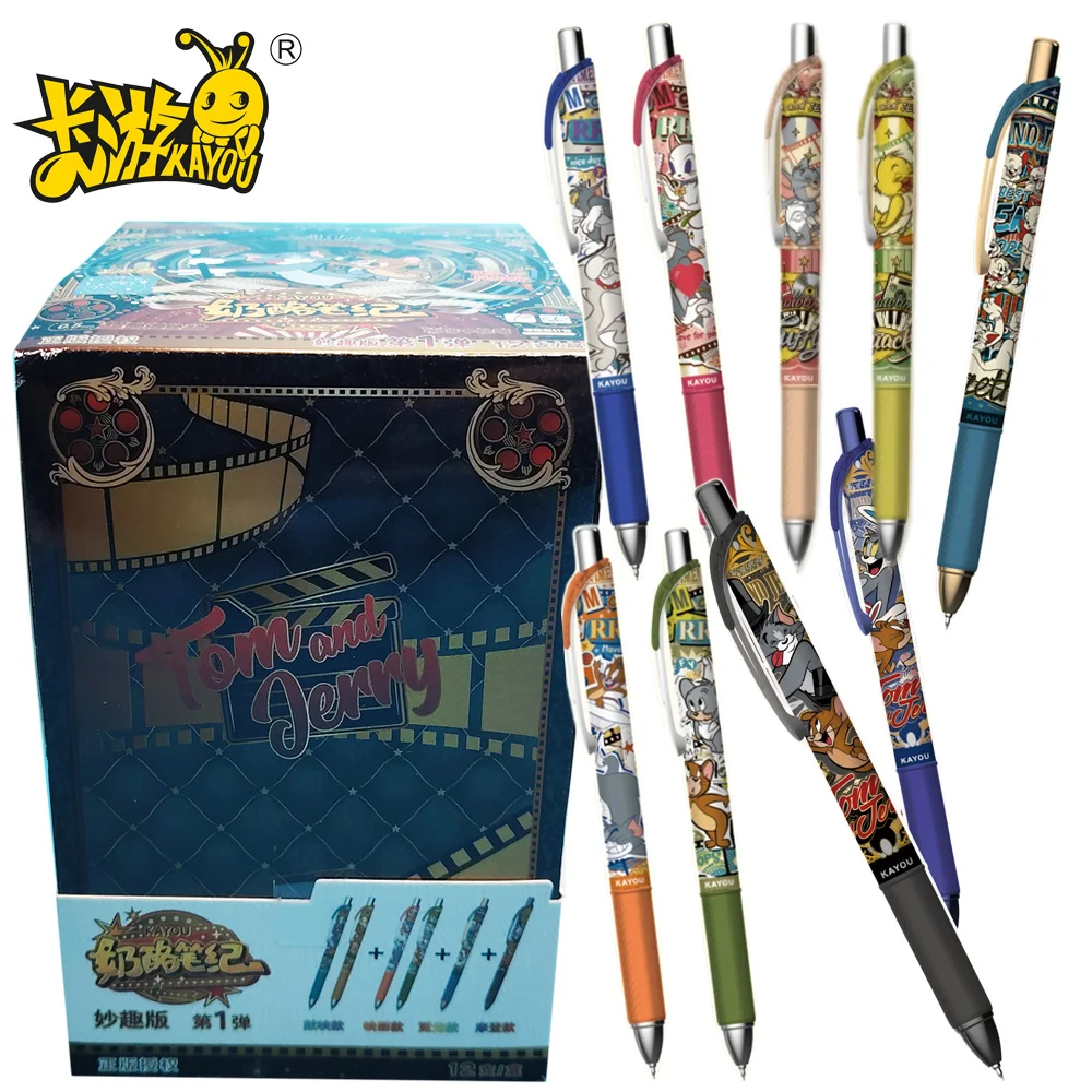

Original KAYOU Tom and Jerry Blind Box Unique Designs Cartoon Peripheral Stationery Smooth Writing Gel Pens Collector’s Gifts