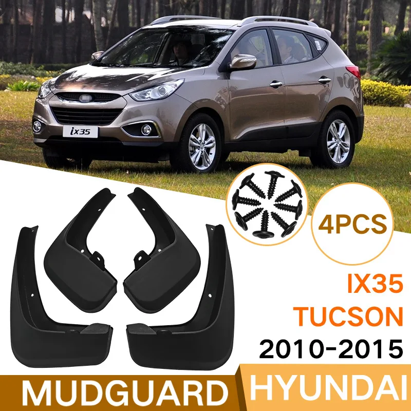 

For Hyundai Tucson ix35 2010-2015 Car Molded Mud Flaps Splash Guards Mudguards Front Rear Styling Front Rear Car Accessories