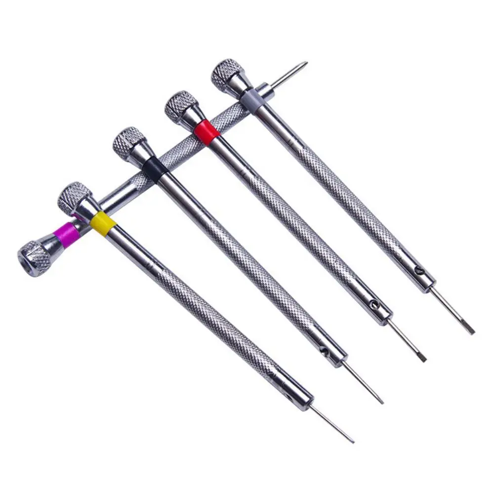 Aluminium Stainless Steel Watchmakers Screwdrivers Flathead Detachable Watch Repair Screwdriver Anti-slip Durable