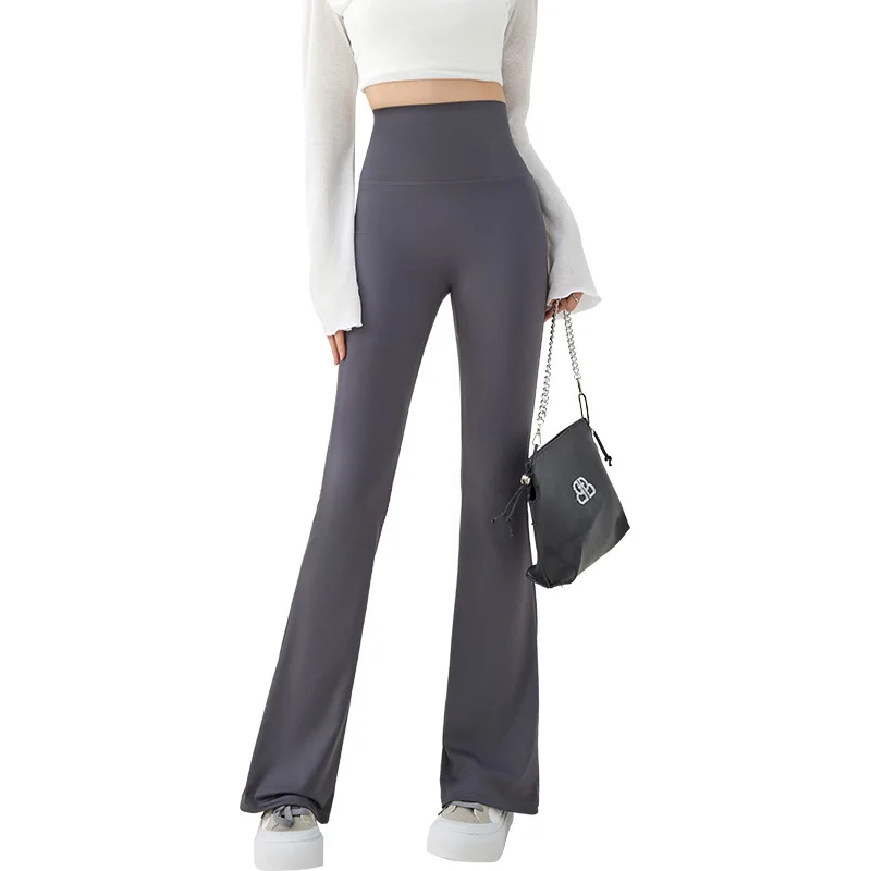 Zomer Hoefijzerbroek Vrouwen Nieuwe Hoge Taille Barbie Lange Slim Fit Flare Dragen Haai Broek Buiten Pantalon Mujer Elegante