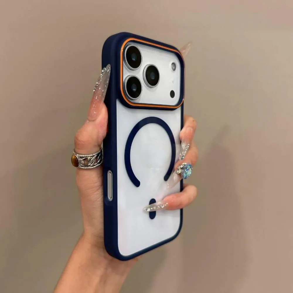 เคสโทรศัพท์ใส Magsafe สำหรับ iPhone 17 Air 16 15 14 13 12 11 Pro Max กันกระแทก รองรับการชาร์จไร้สายแบบแม่เหล็ก