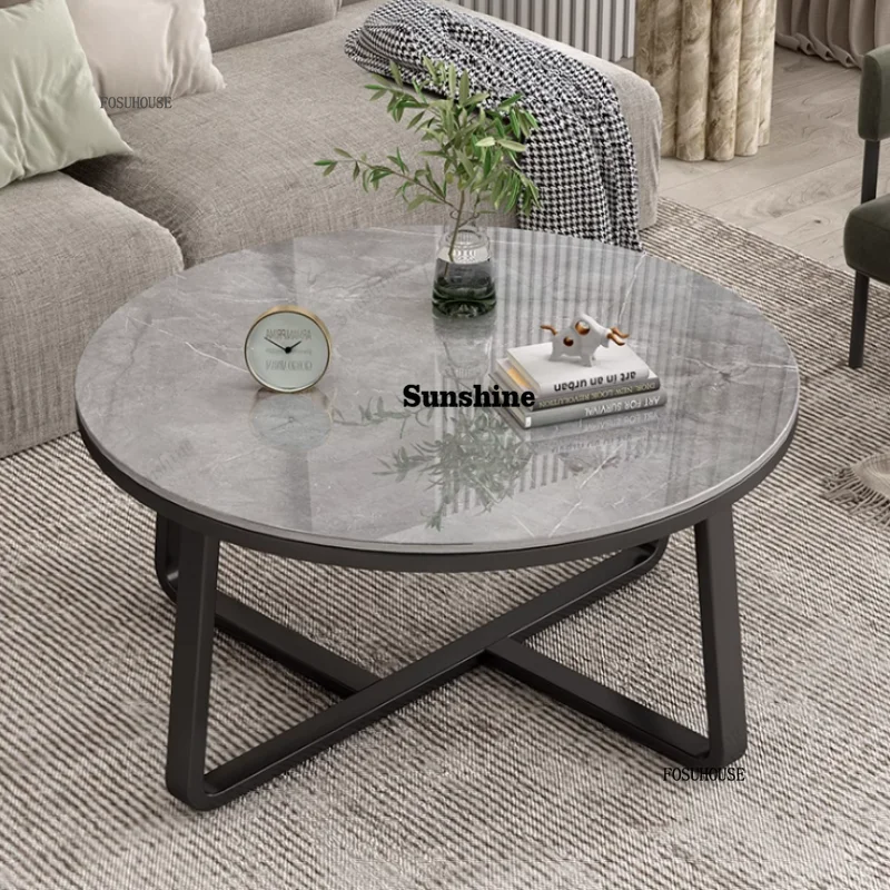 Luxury Living Room Center Tables Makeup  Coffee Tables Mobile Round Side Floor Nordic Minimalist Table home Furniture A