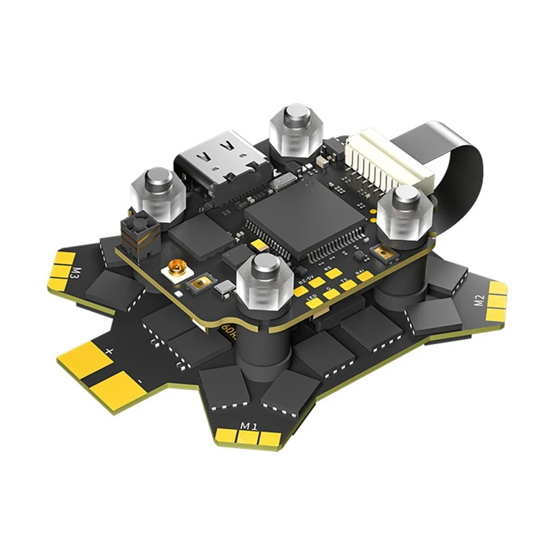 Borg 5S FPV Stack Borg 5S Flight Controller Built-in ELRS 2.4GHz Receiver Borg 60R ESC 4-8S 20x20 for FPV Racing Parts-ABHG