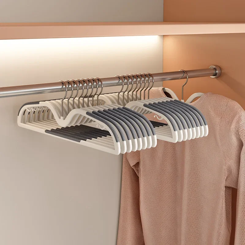 10/20PCS Ultra-thin Space-Saving Hangers Durable Clothing Rack with Swivel Hook for Sweater Shirts Lightweight Clothes Organizer