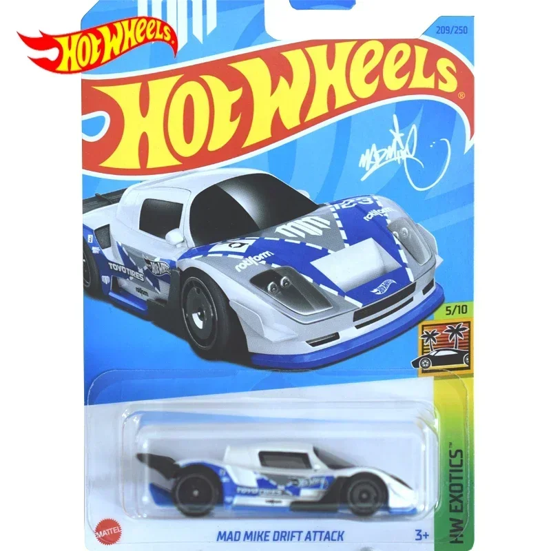 

Оригинальный автомобиль Hot Wheels Mad Mike Drift Attack, детские игрушки для мальчиков 1/64, литые гоночные модели, коллекция игрушек, подарок для детей