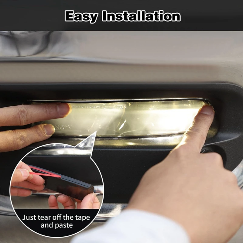 Pare-chocs avant de voiture noir fumé pour Dodge RAM 1500, protecteur de phare antibrouillard, autocollants de garniture de couverture, pièces extérieures, accessoires, 2018-2024