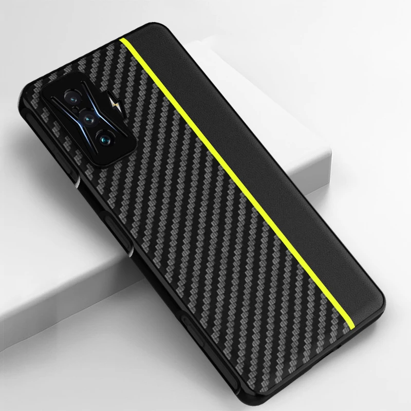 K50 Funda caso per Xiaomi Redmi K50 Gaming K50 Pro POCO F4 GT Ultra sottile fibra di carbonio giunzione Coque protezione custodia del telefono