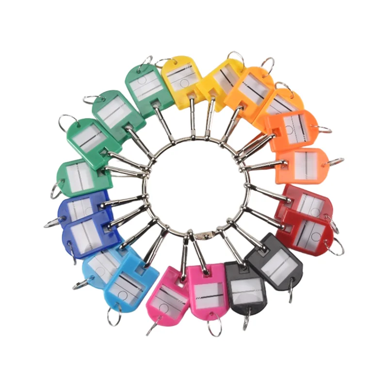 

Exquisite Workmanshipp-Key Organizer Durable In Use With 20 Spring Hooks & Key Tags With Ring And Label Window