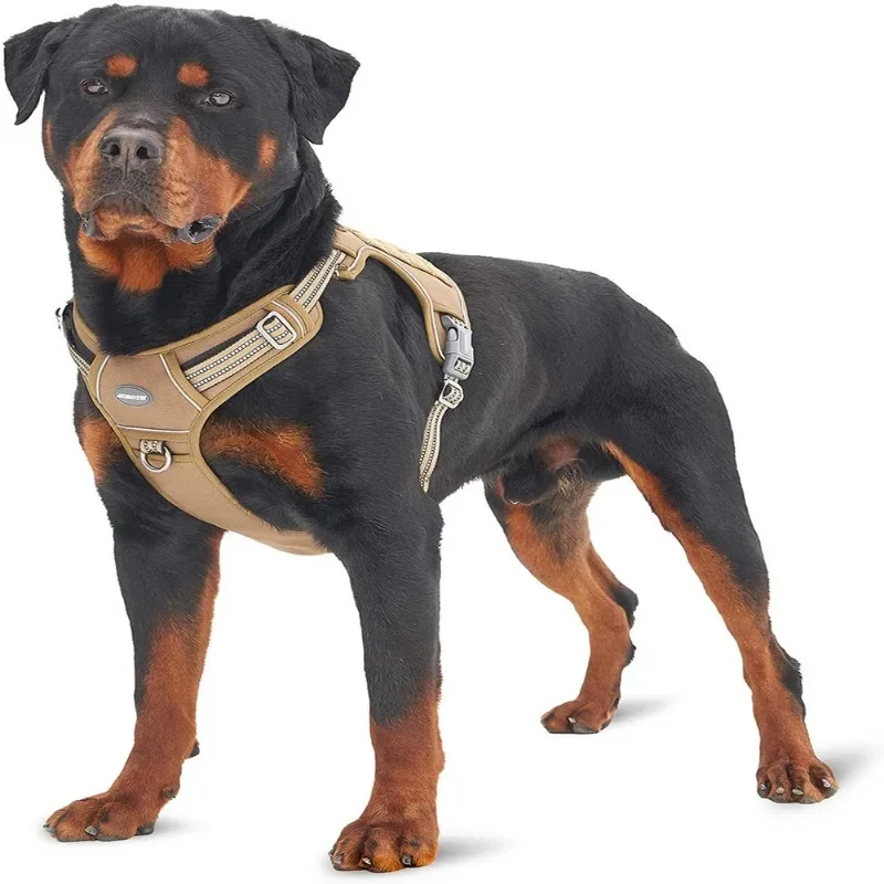 

Tactical Dog Harness for Large Dogs No Pull Adjustable Pet Harness Reflective K9 Working Training Easy Control Pet Vest