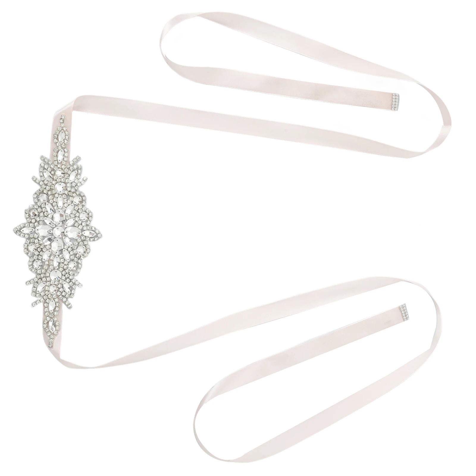 

Adjustable Crystal Wedding Dress Sash Rhinestone Bridal Belt For Women Evening Gowns Chain Sewing Accessories