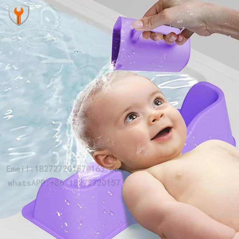 Silicone portable shampoo basin with rinse cup is suitable for children and the elderly shampoo pad