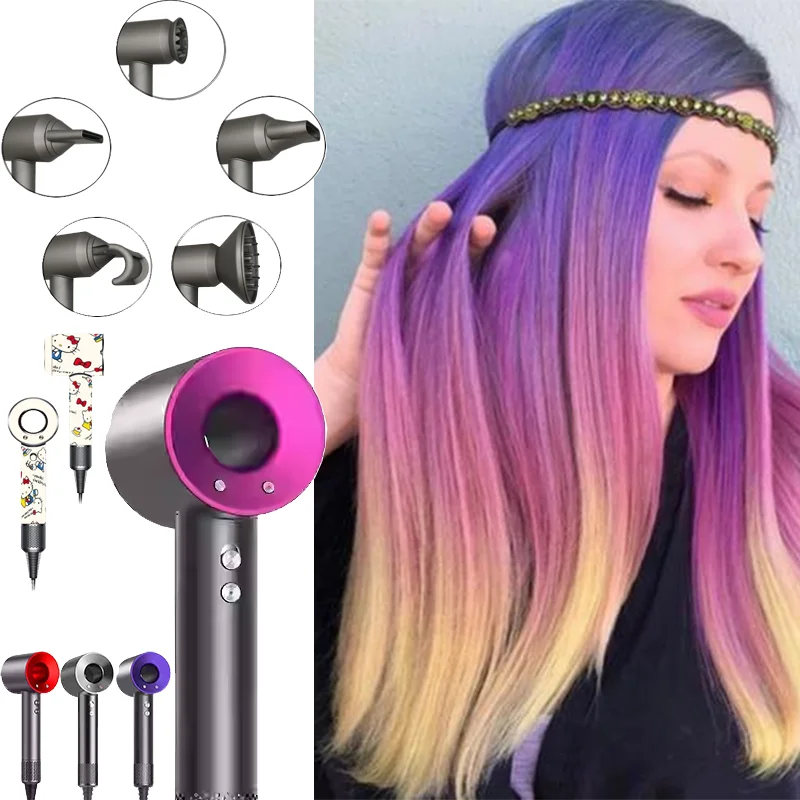 

Leafless Electric Hair Dryer 220V High Power High Speed 200 Million Negative Ion Hair Care 1.8 Meters Household Hair Dryer