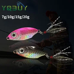 7g/10g/15g/20gMetal Jig Fishing Spoon Lure Bait Long Casting Saltwater Umpan Casting