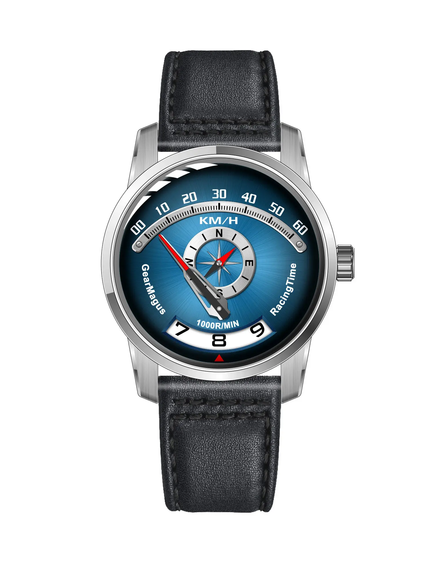 OBLVLO Men Automatic Watch 42MM Mechanical Wristwatch 50m Waterproof Sapphire Mirror Luminous SW200