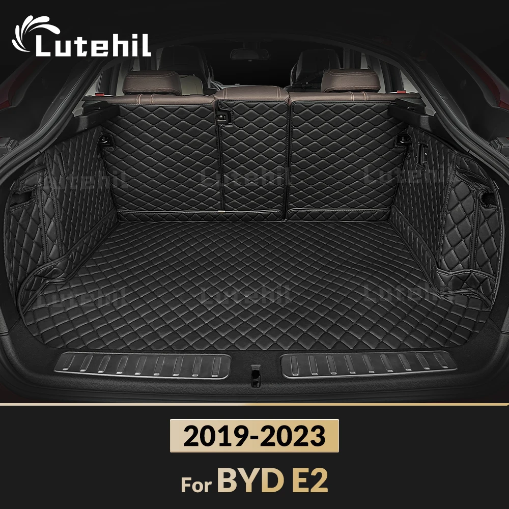 

Для BYD E2 2019-2023 2022 2021 2020 автомобильный коврик в багажник с полным покрытием Lutehil, чехол для багажника автомобиля, подкладка для багажника, аксессуары для интерьера