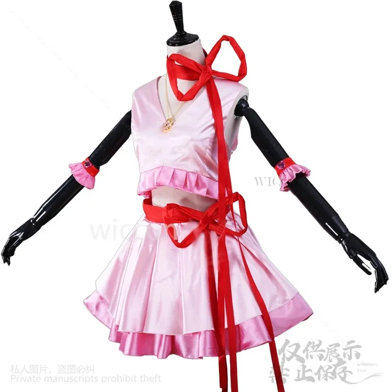 

COSda@Anime Shugo Chara Cosplay Hinamori Amu Costume Amulet Heart Jirai Kei Girls Pink Dress Sexy Cos Wigs For Halloween Customi