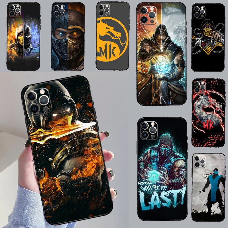 Mortal Kombat Cover For iPhone 16 12 11 13 14 15 Pro Max Mini Plus XS Max X XR Phone Case